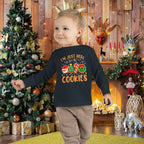 Toddler Long Sleeve Tee — "I'm Just Here for the Cookies" Christmas Cookies Shirt - 314 Originals