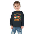 Toddler Long Sleeve Tee — "I'm Just Here for the Cookies" Christmas Cookies Shirt - 314 Originals