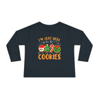 Toddler Long Sleeve Tee — "I'm Just Here for the Cookies" Christmas Cookies Shirt - 314 Originals