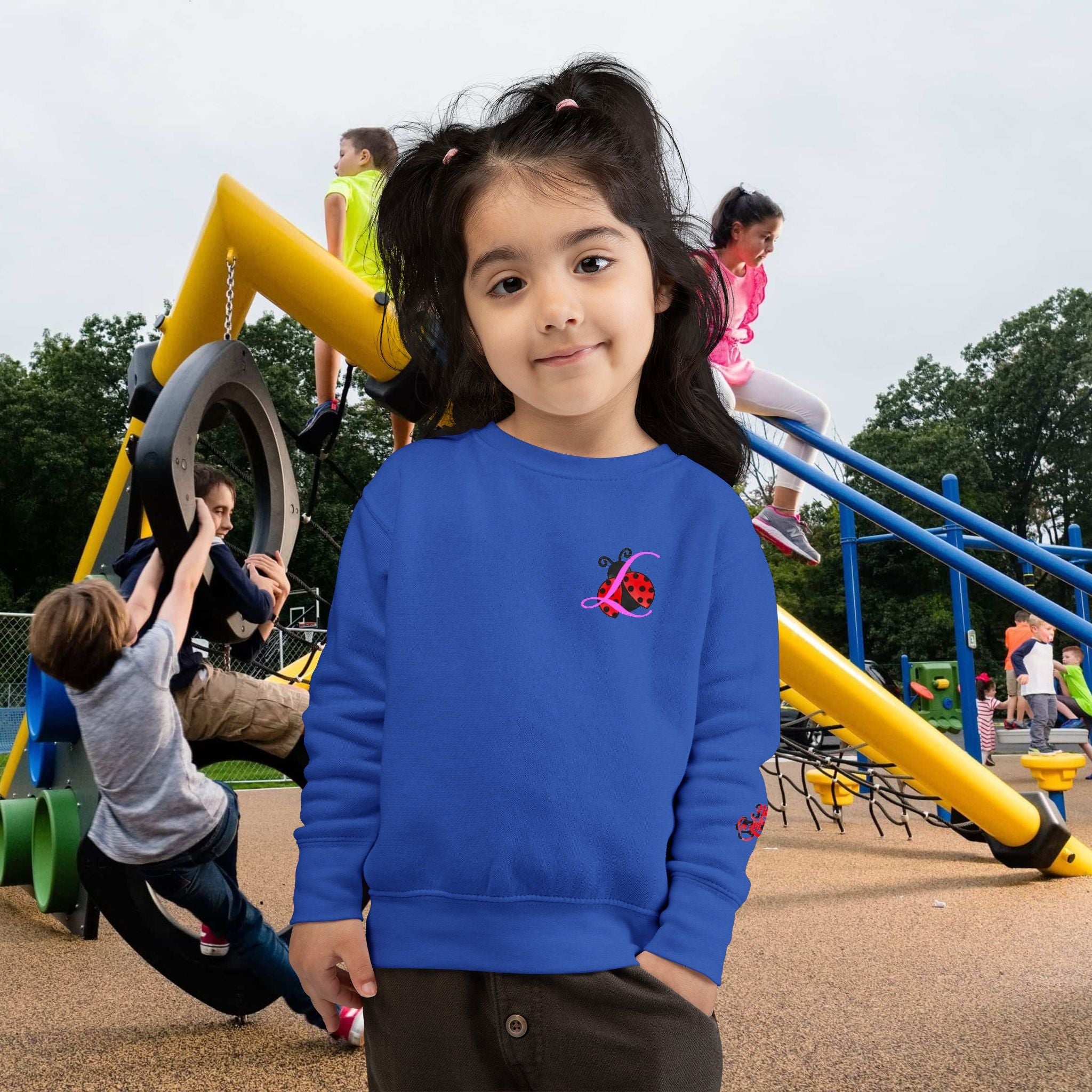 Toddler Sweatshirt — Cute Ladybug Graphic Crewneck for Kids - 314 Originals
