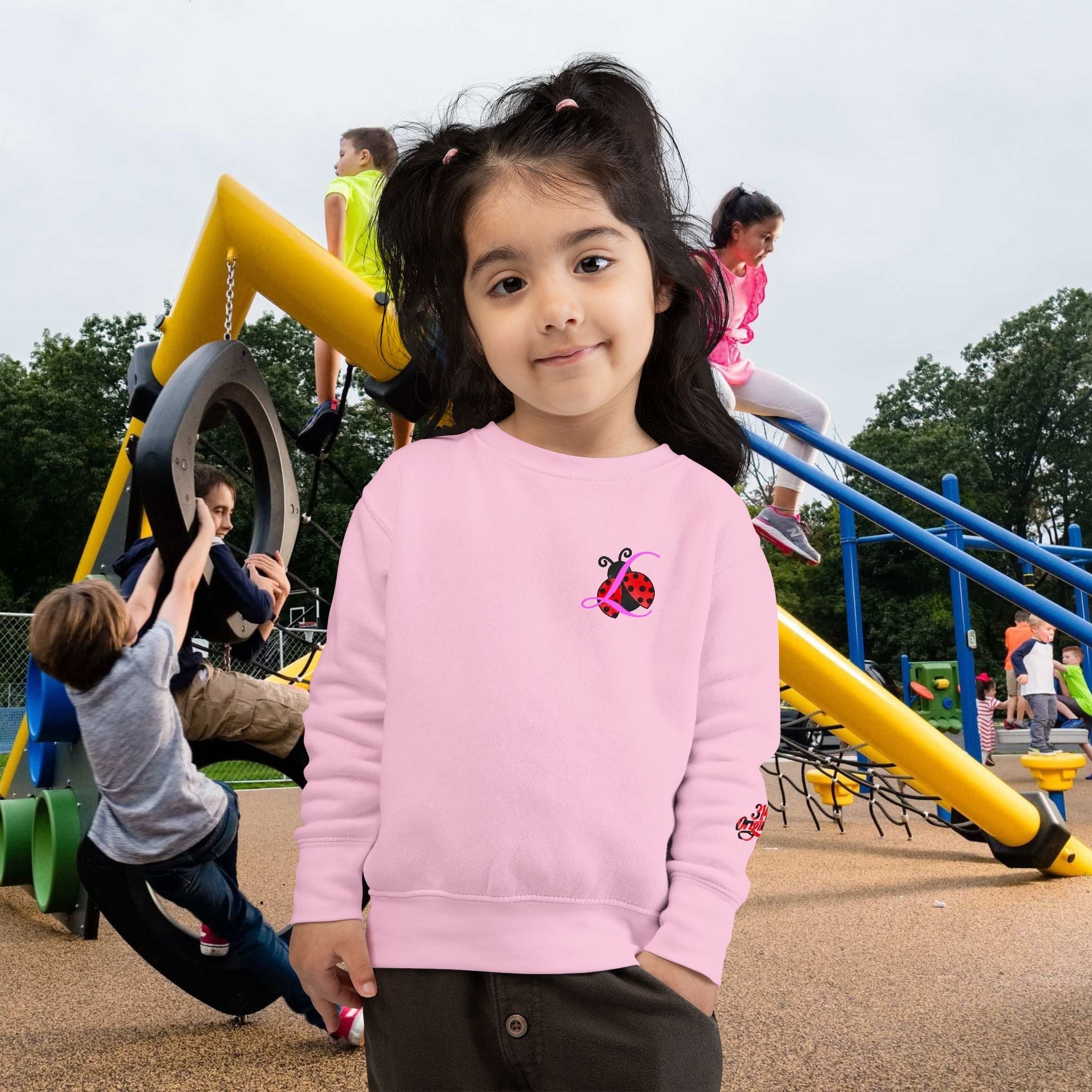 Toddler Sweatshirt — Cute Ladybug Graphic Crewneck for Kids - 314 Originals