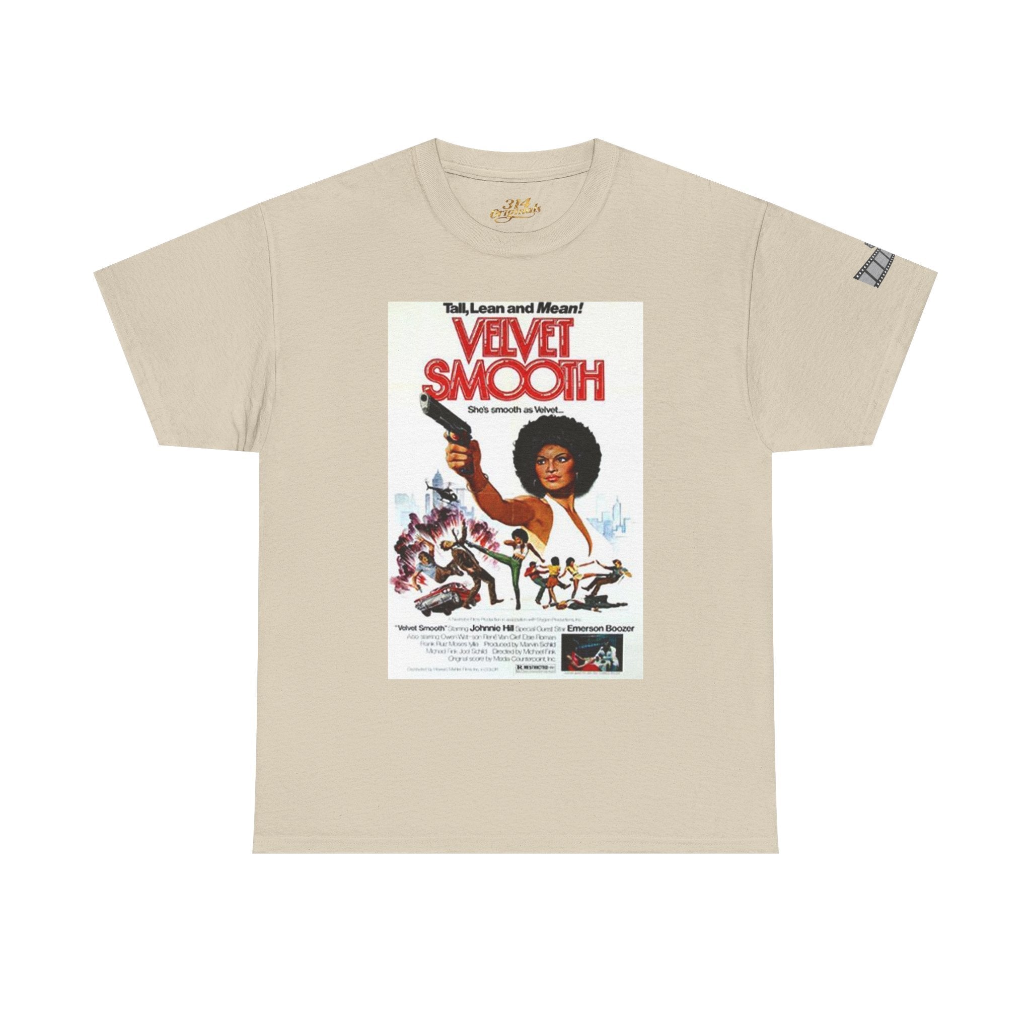 Velvet Smooth Retro Movie Poster Tee — Vintage Blaxploitation Graphic T-Shirt - 314 Originals