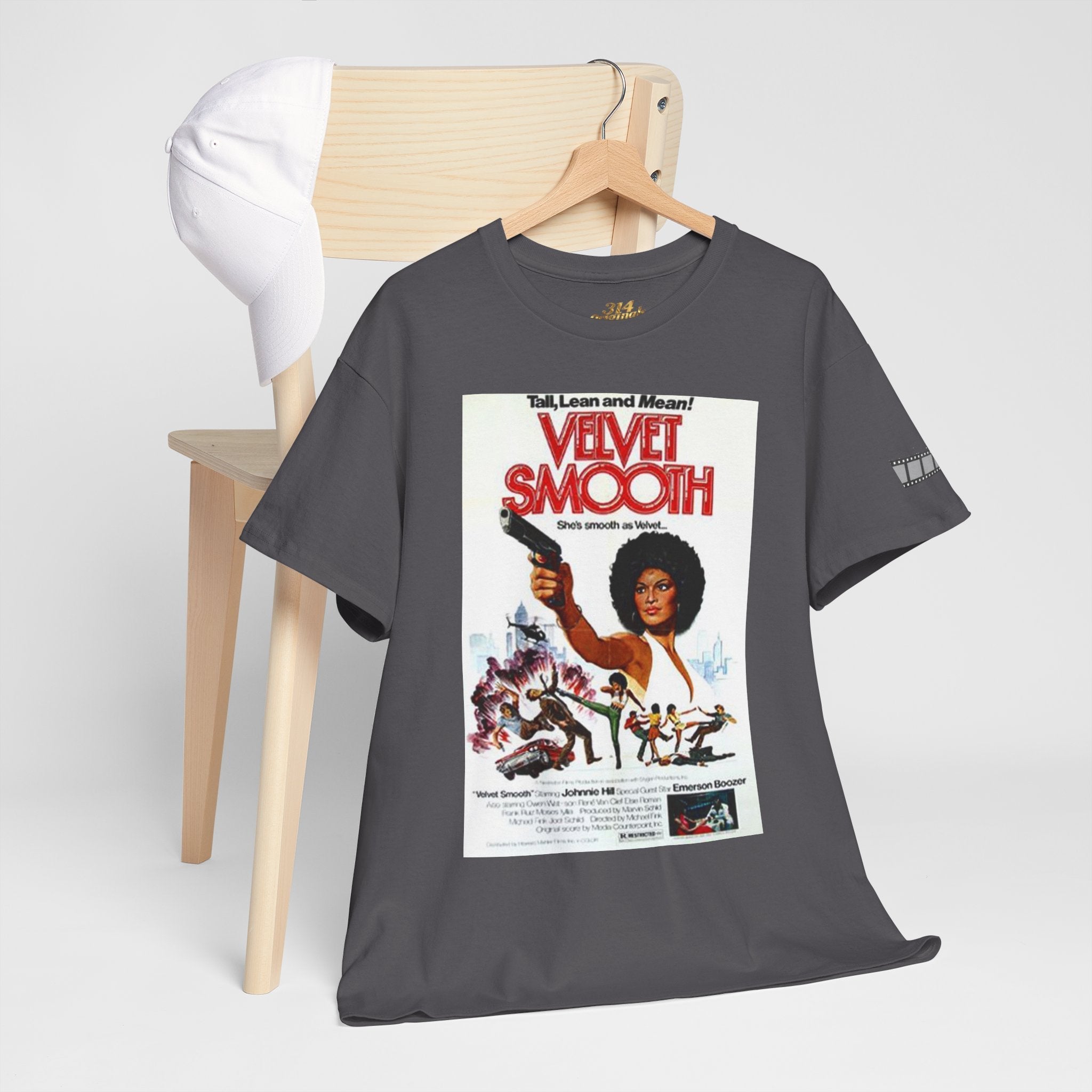 Velvet Smooth Retro Movie Poster Tee — Vintage Blaxploitation Graphic T-Shirt - 314 Originals