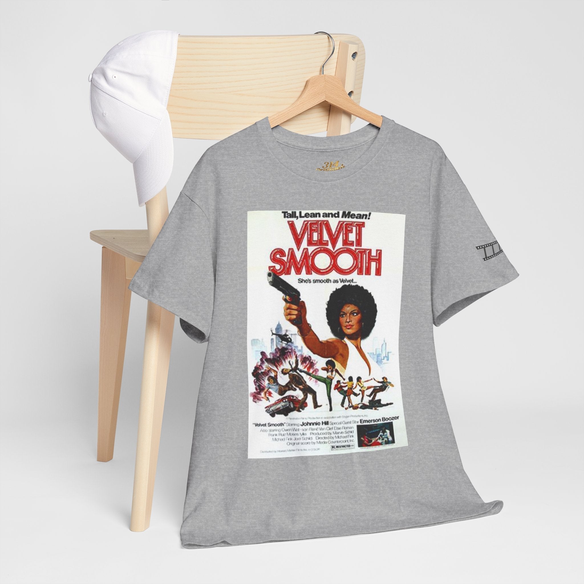 Velvet Smooth Retro Movie Poster Tee — Vintage Blaxploitation Graphic T-Shirt - 314 Originals