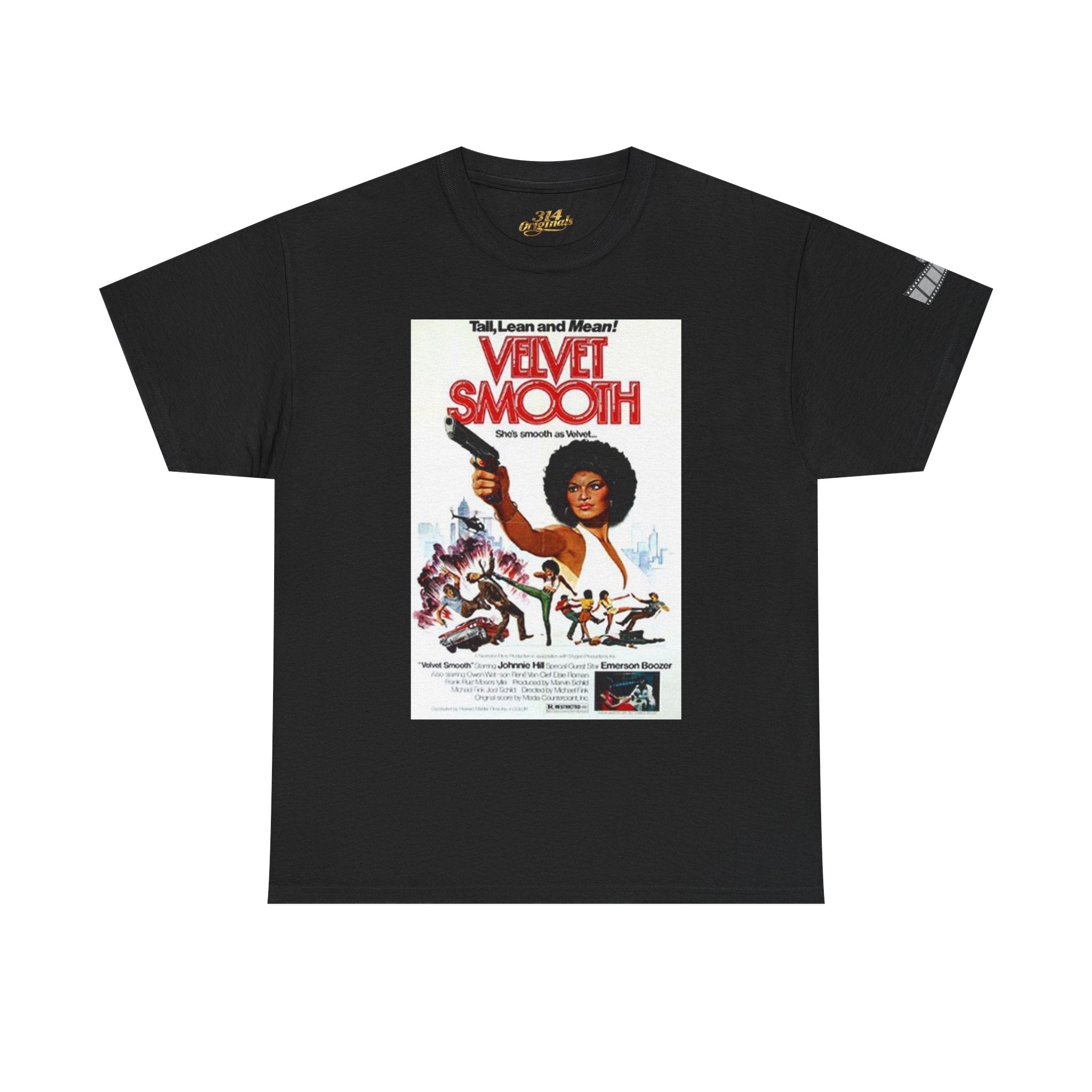 Velvet Smooth Retro Movie Poster Tee — Vintage Blaxploitation Graphic T-Shirt - 314 Originals
