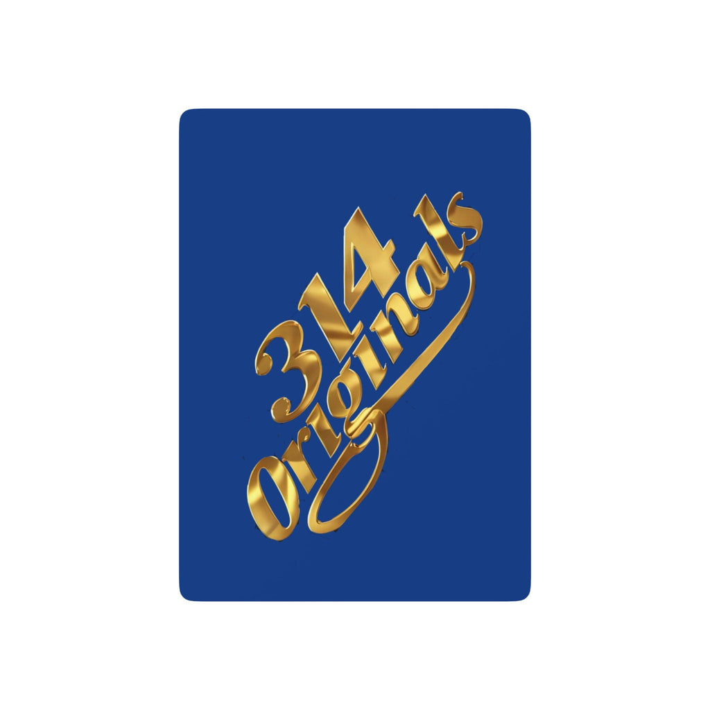 Vintage Style Poker Playing Cards – 314 Originals Blue & Gold Back, Decorative Ace of Spades Deck - 314 Originals