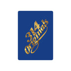 Vintage Style Poker Playing Cards – 314 Originals Blue & Gold Back, Decorative Ace of Spades Deck - 314 Originals