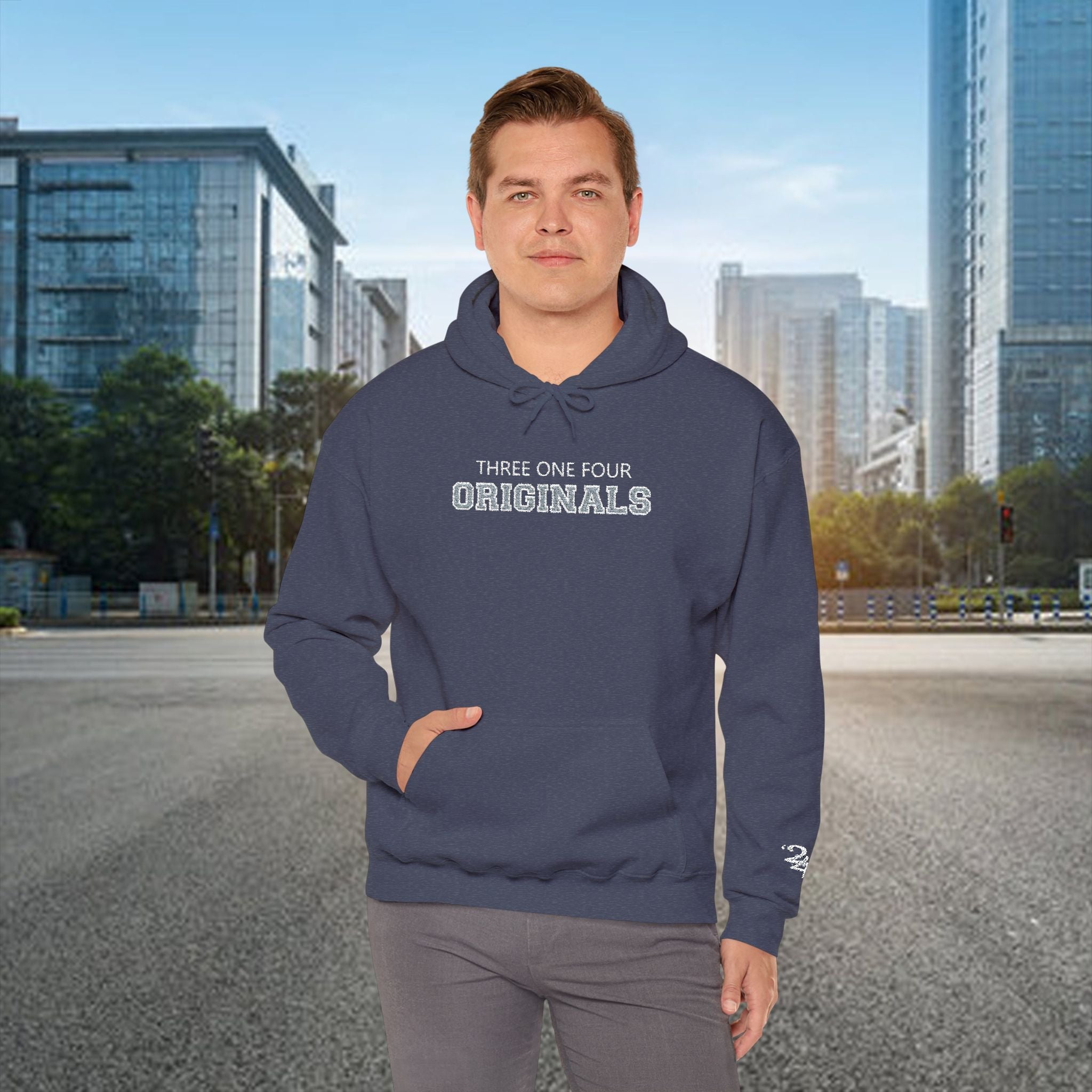 Vintage Text Three One Four Hoodie - 314 Originals