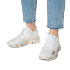 Women's All White Mesh Sneakers — Lightweight Breathable Athletic Shoes with '314 Originals' Accent - 314 Originals