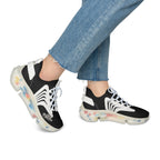 Women's Black Mesh Sneakers — Lightweight Athletic Running Shoes with '314 Originals' Accent - 314 Originals