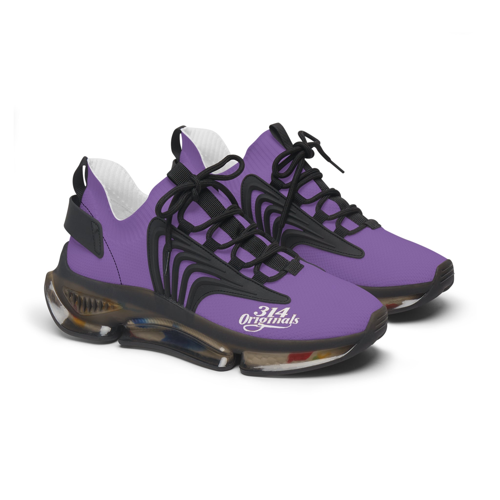 Women's Light Purple Mesh Sneakers — Lightweight Athletic Running Shoes with '314 Originals' Accent - 314 Originals