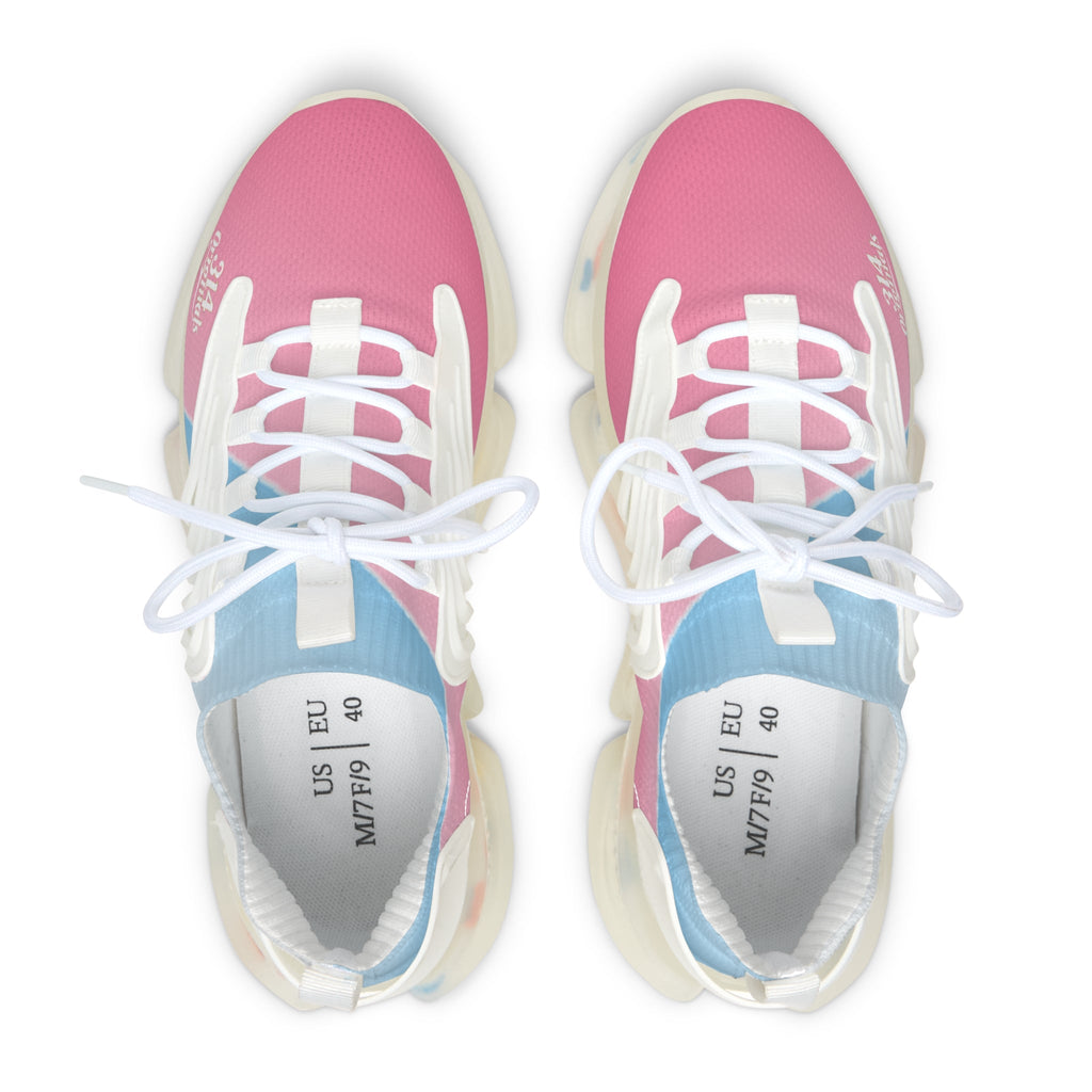 Women's Mesh Sneakers — Pastel Pink & Blue Lightweight Athletic Shoes - 314 Originals