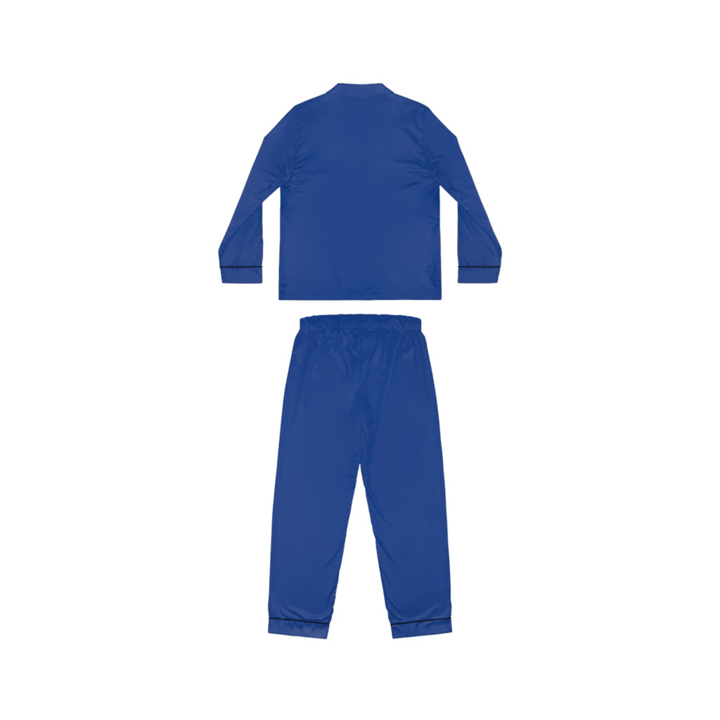 Women's Royal Blue Satin Pajama Set — Luxurious Sleepwear - 314 Originals
