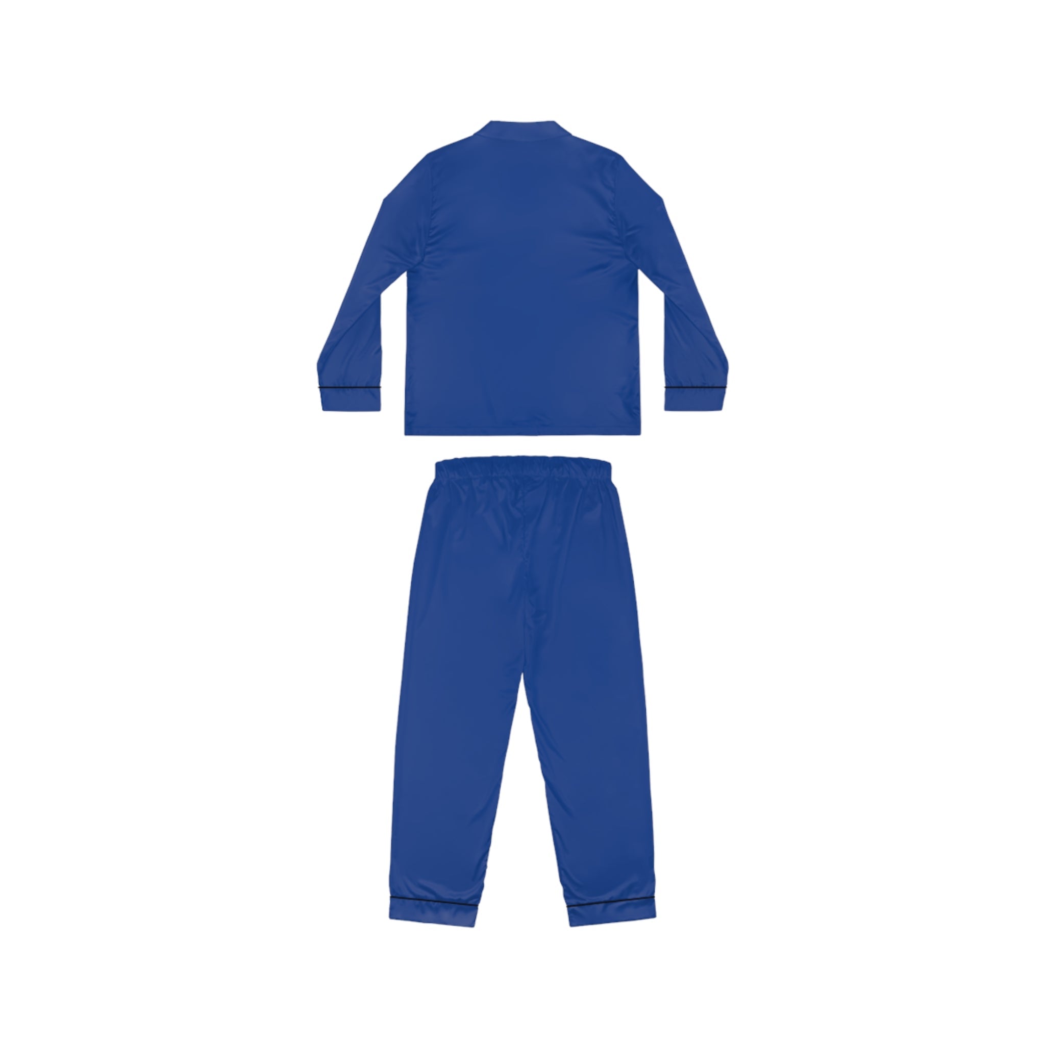 Women's Royal Blue Satin Pajama Set — Luxurious Sleepwear - 314 Originals