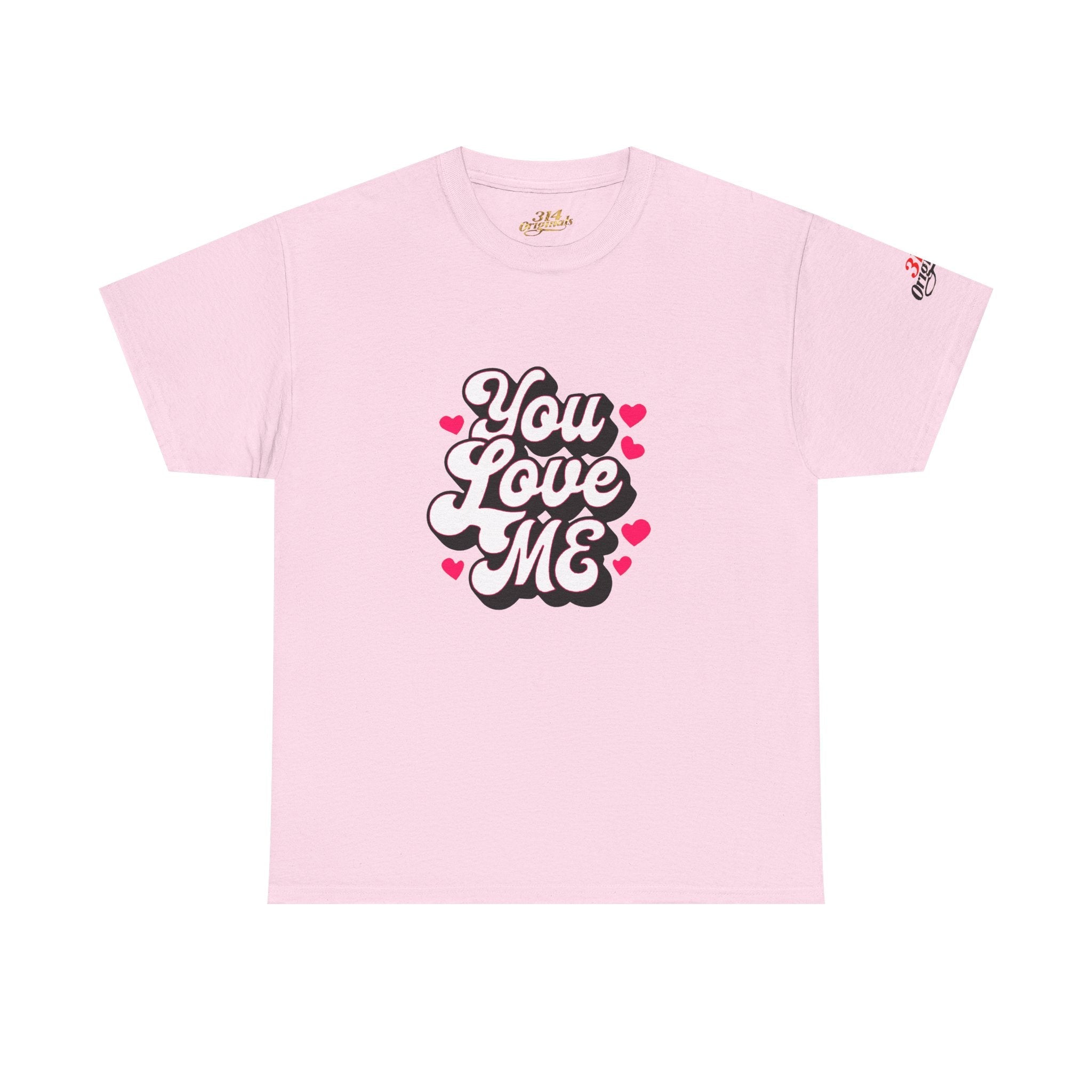 You Love Me Tee — Retro Pink Heart Graphic T-Shirt - 314 Originals