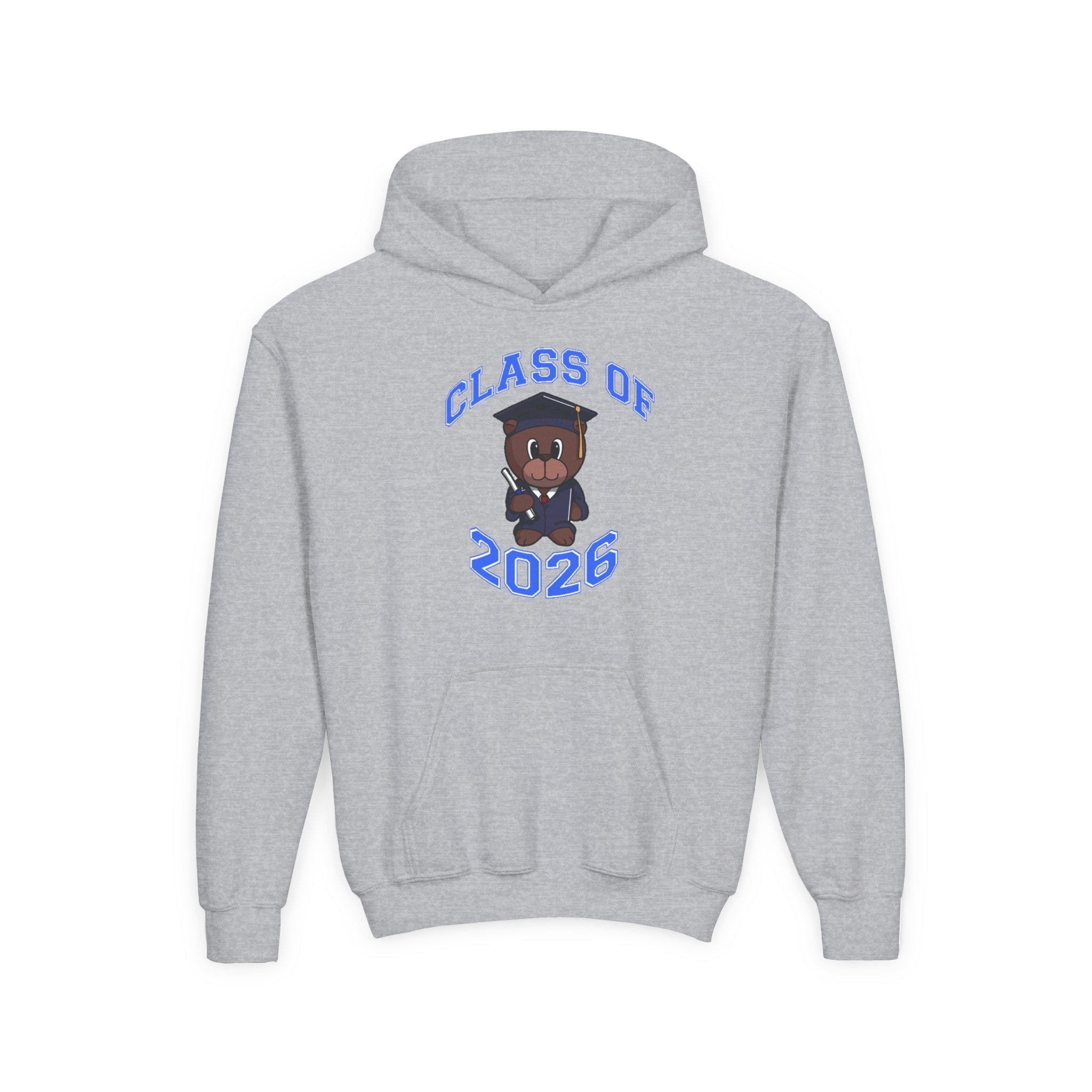 Youth Hoodie - 'Class of 2026' Graduation Bear Hoodie with '314 Originals' Back Print - 314 Originals