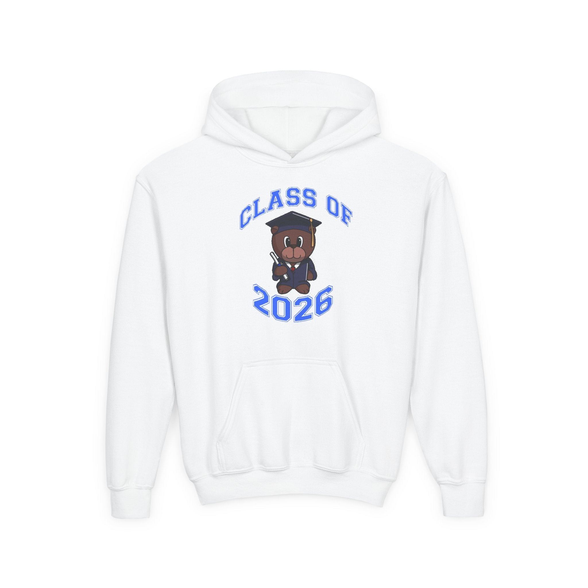 Youth Hoodie - 'Class of 2026' Graduation Bear Hoodie with '314 Originals' Back Print - 314 Originals