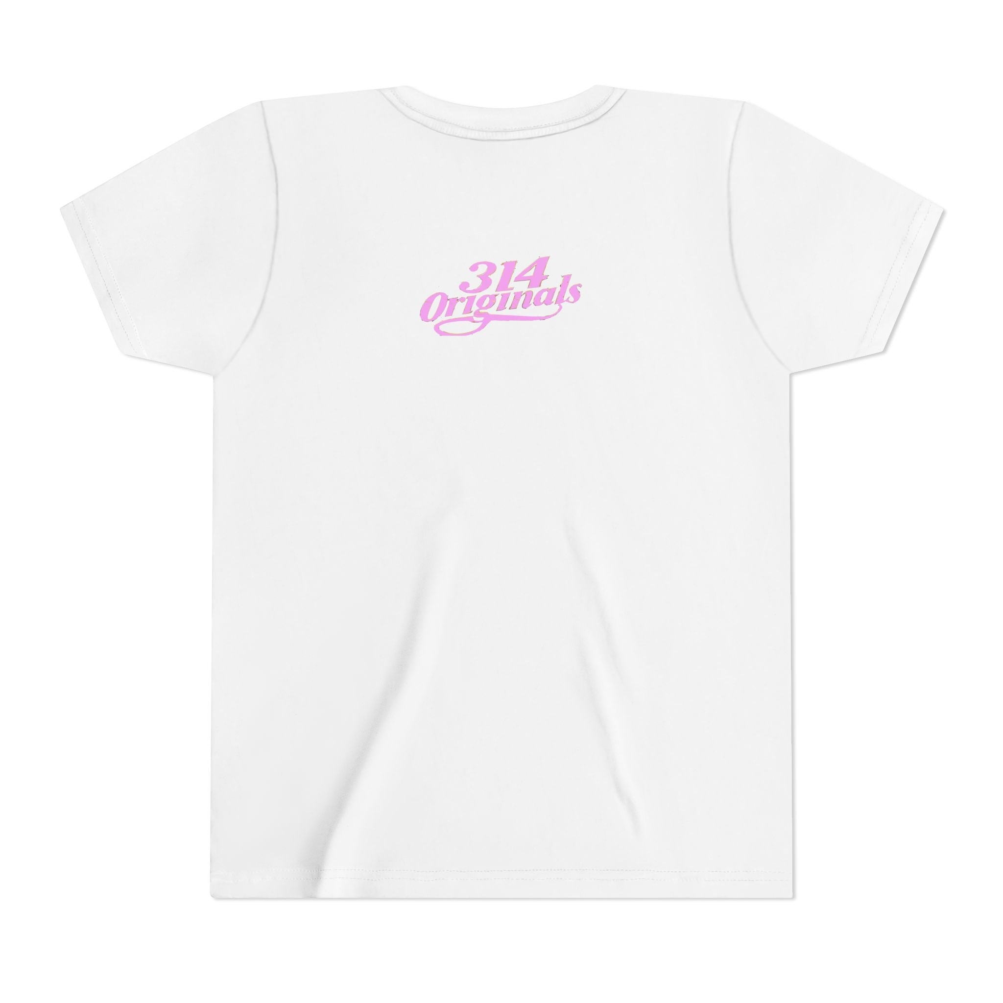 Youth Princess Tee — Pink Script 'Princess' Kids Shirt with Tiara - 314 Originals
