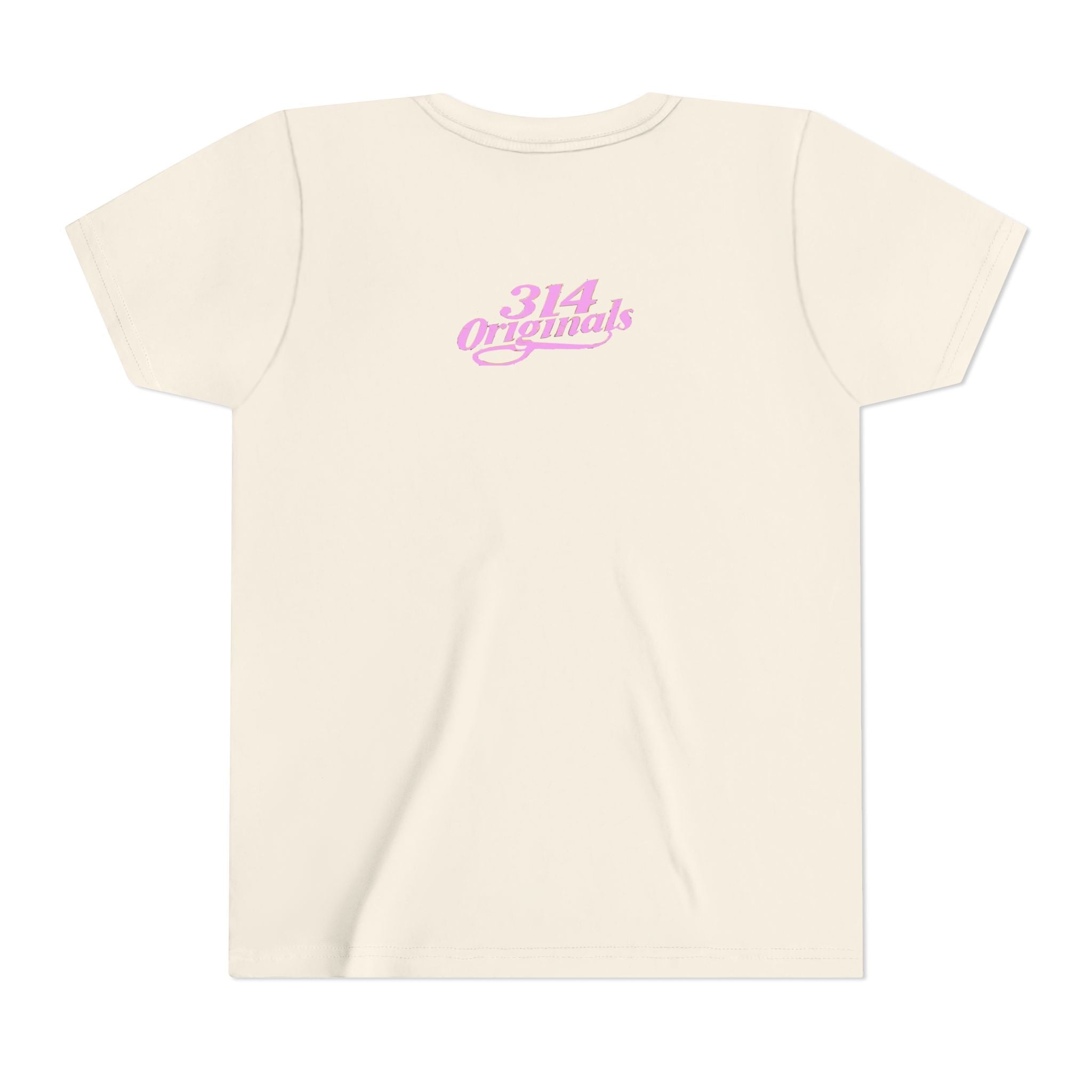 Youth Princess Tee — Pink Script 'Princess' Kids Shirt with Tiara - 314 Originals